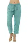 Solid Blue Palazzo For Women
