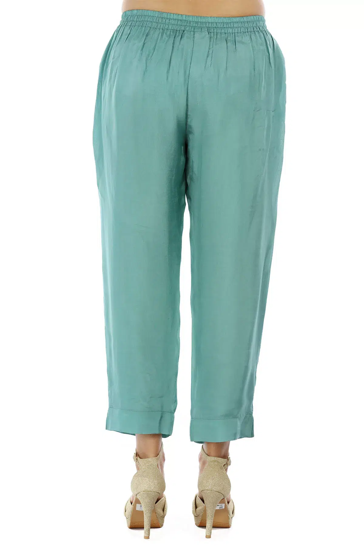 Solid Blue Palazzo For Women