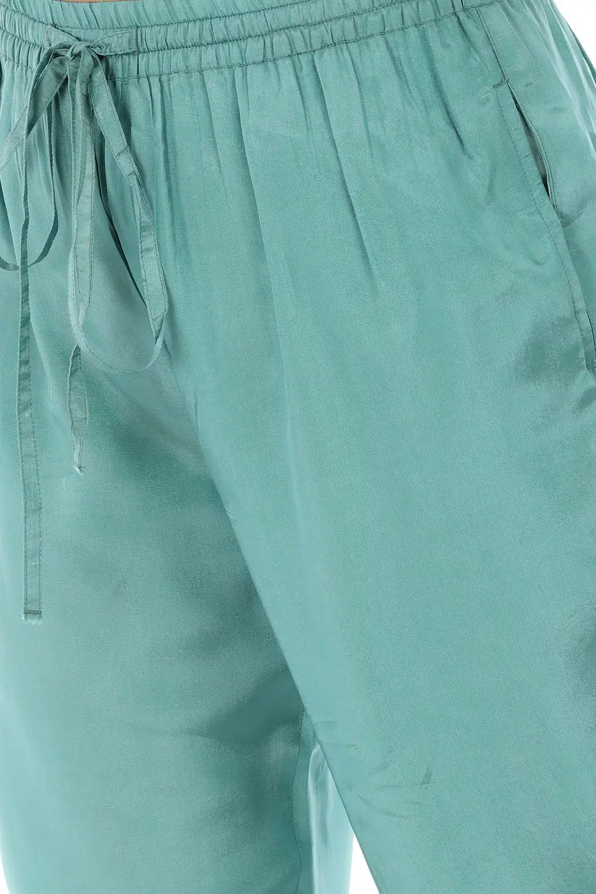 Solid Blue Palazzo For Women