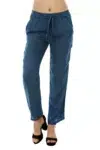 Solid Blue Plazo For Women
