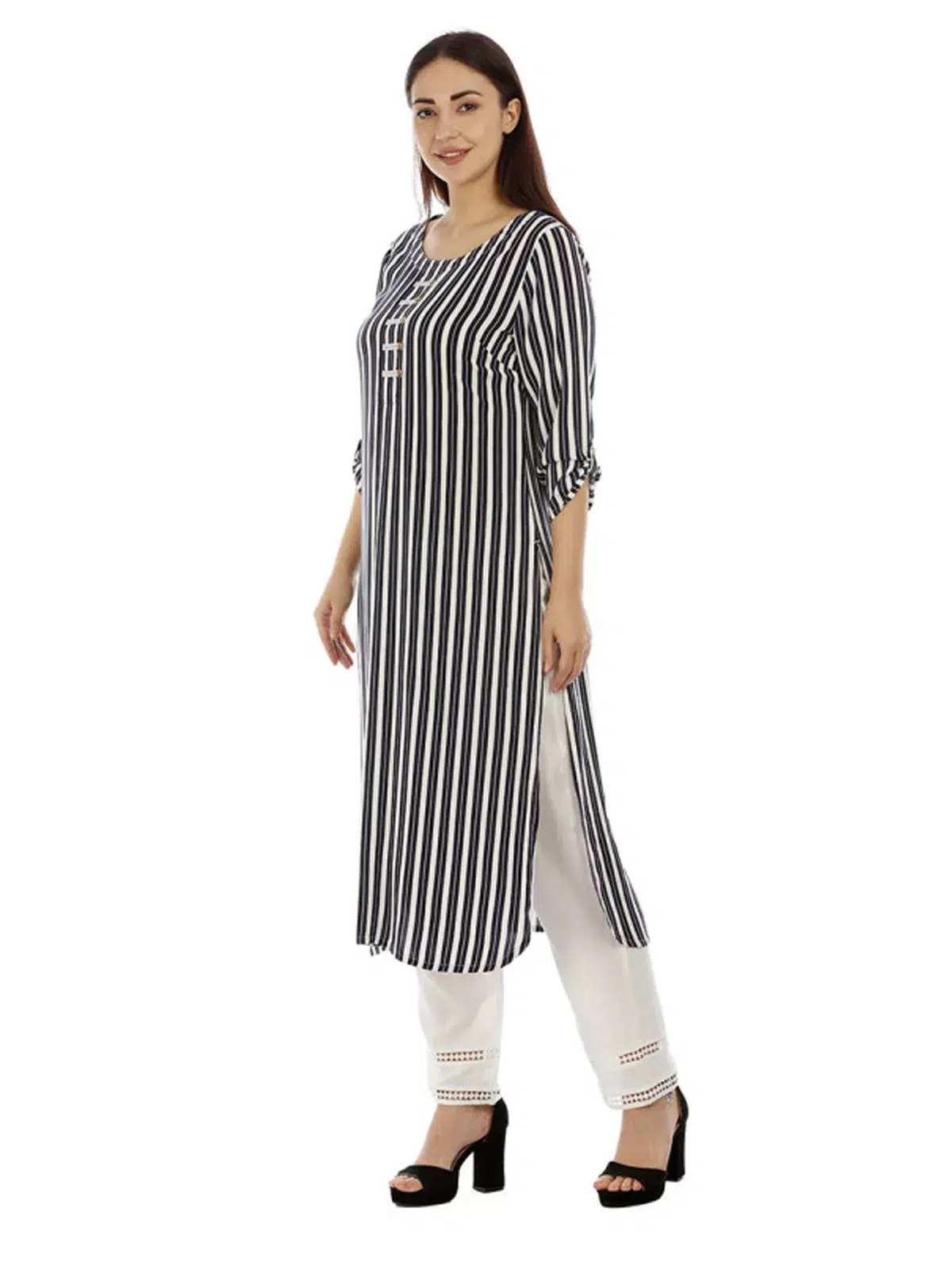 Solid White Palazzo Pants For Women