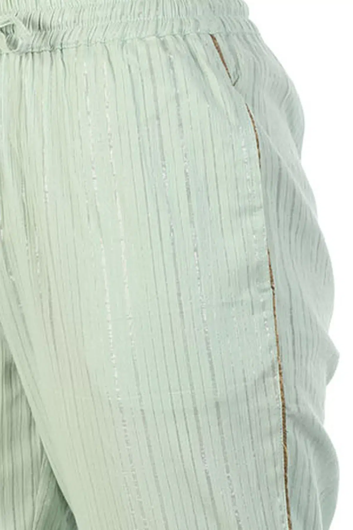 Solid Pastel Green Plazo For Women