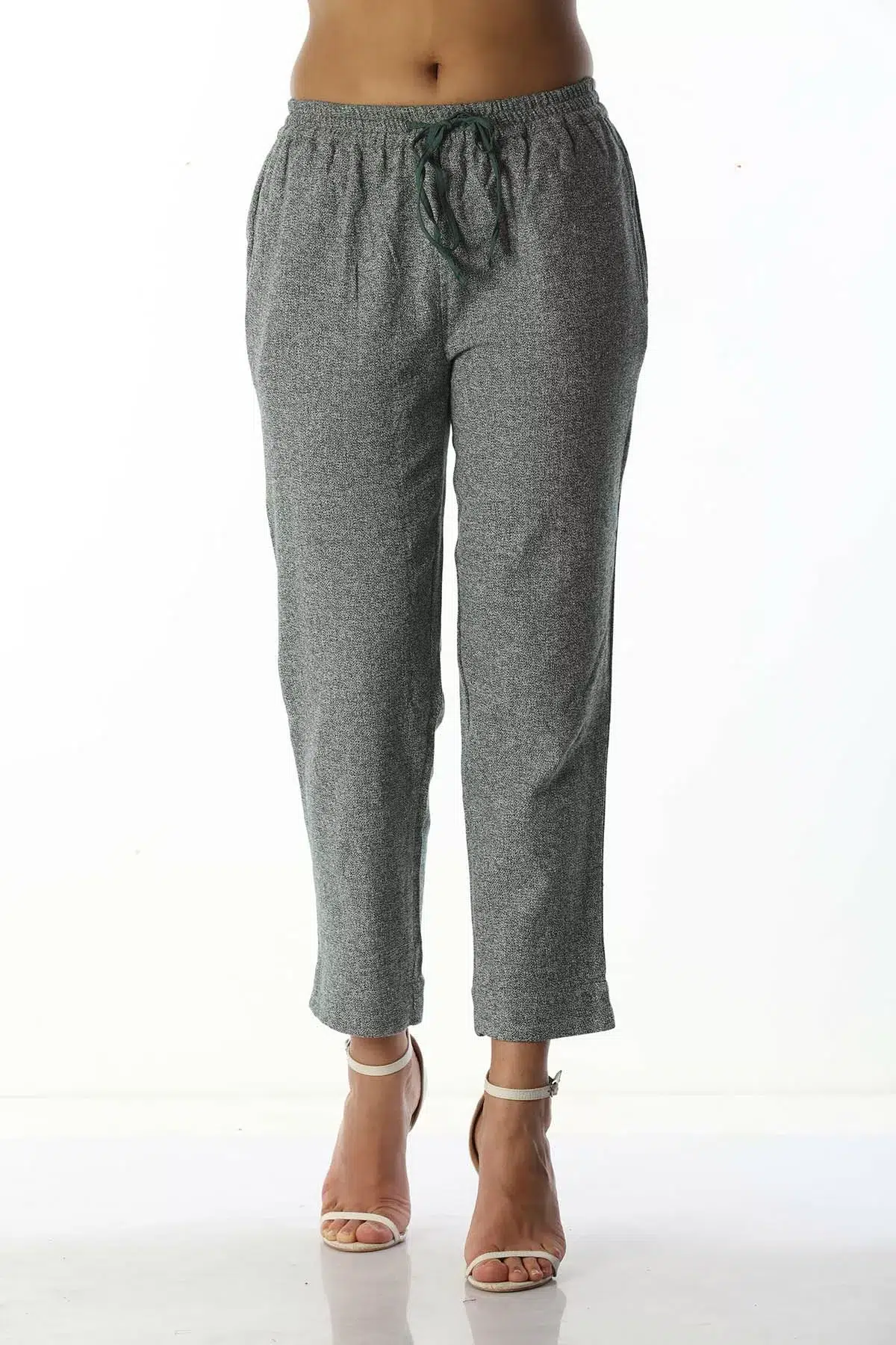 Solid Grey Colour Palazzo Pants For Women