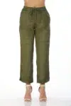 Solid Green Palazzo Pants For Women