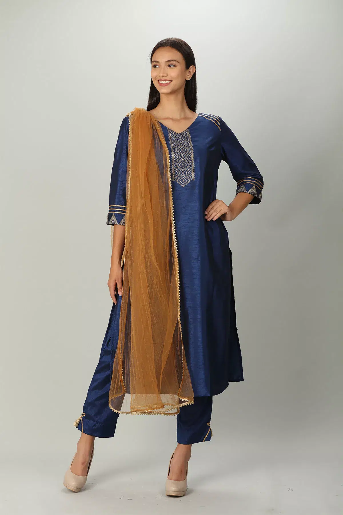 Blue Plazo For Women