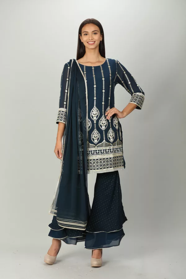 Navy Garara For Women