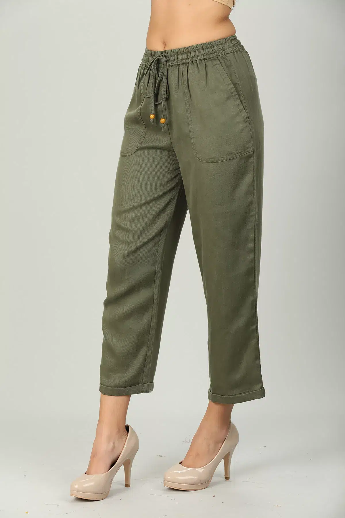 Olive Green Pant For Women