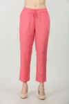 Solid Pink Plazo For Women