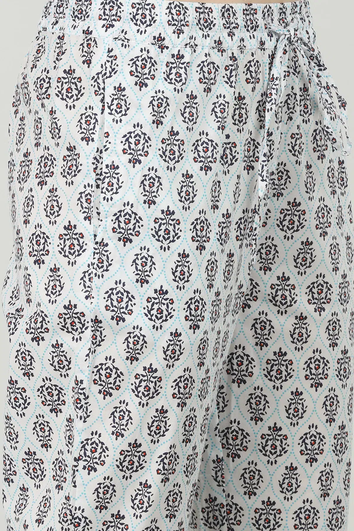 Printed Grey Palazzo Pants For Women