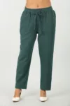 Teal Dark Green Palazzo Pants For Women