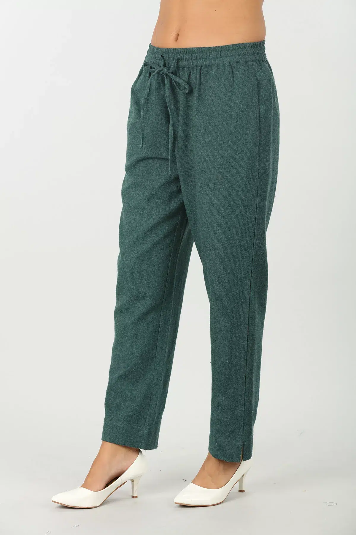 Teal Dark Green Palazzo Pants For Women