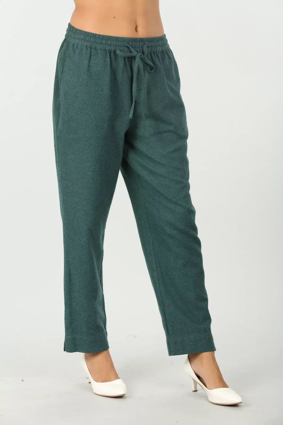 Teal Dark Green Palazzo Pants For Women
