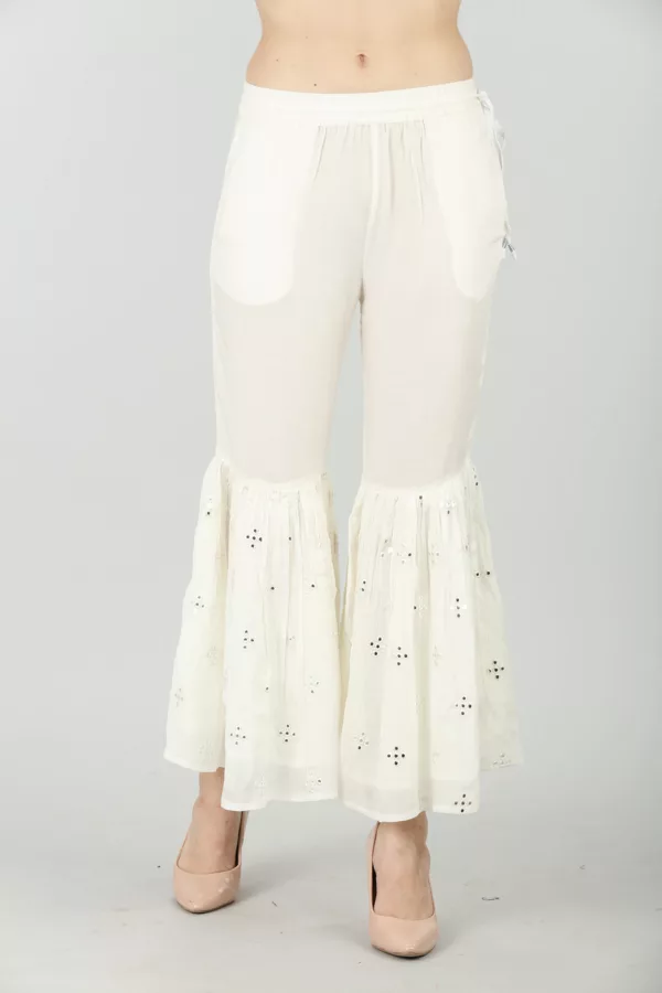 White Sharara For Women