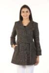 Solid Brown Jacket For Women