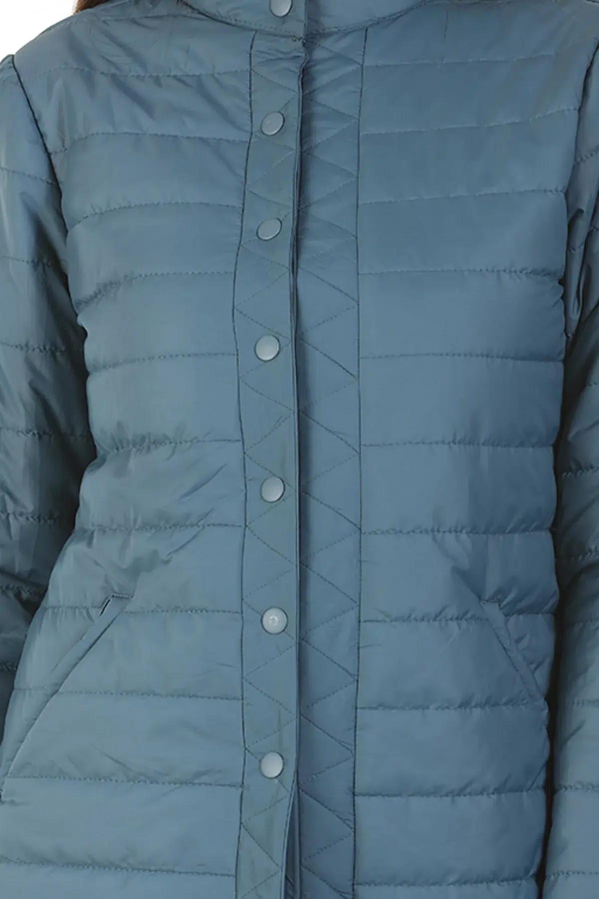 Polyester Women Blue Jacket