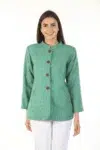 Green Woolen Jacket For Ladies