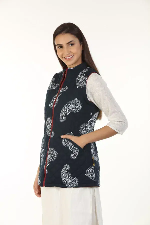 Blue Winter Wear Jacket For Women