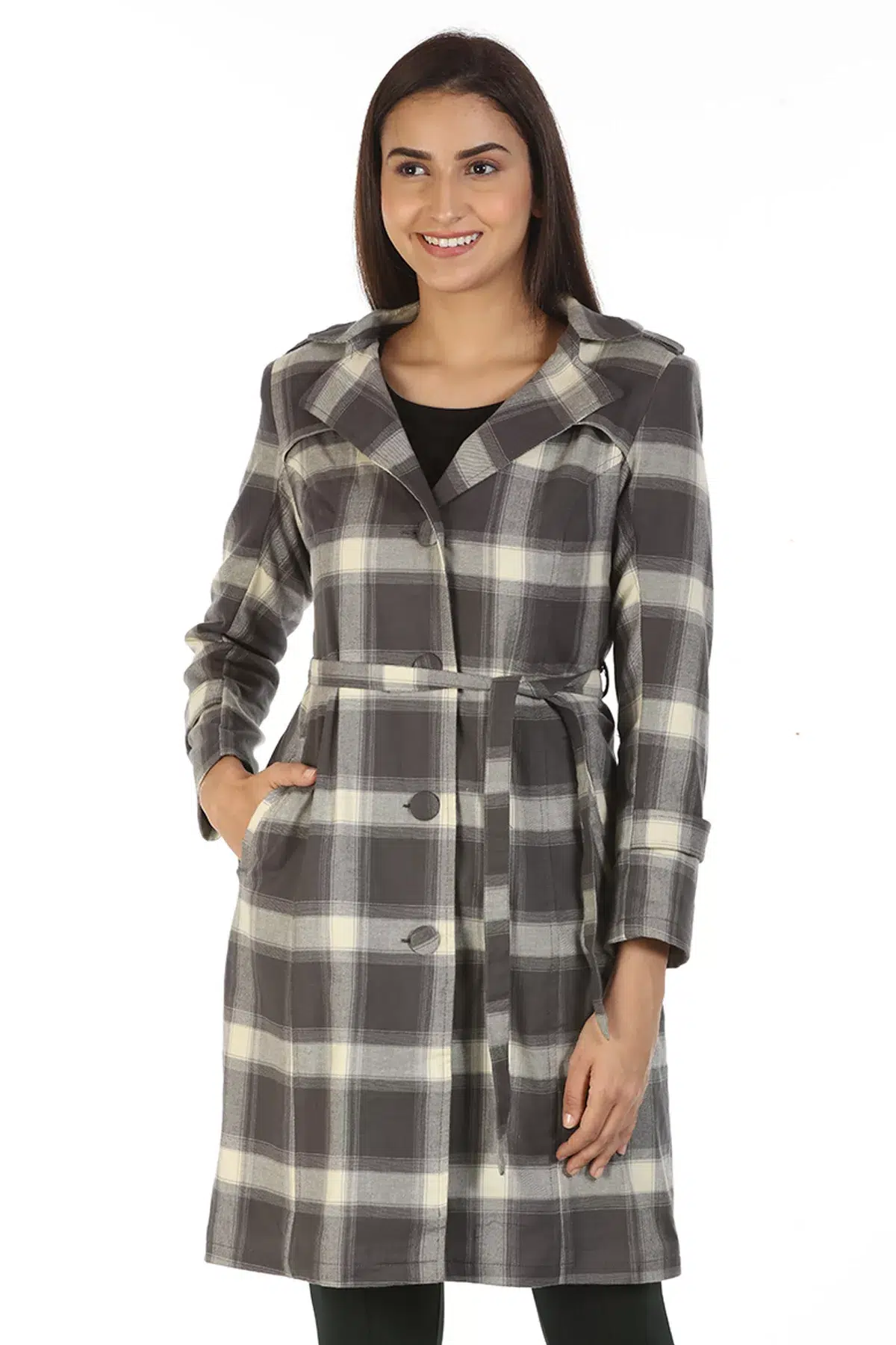 Grey Long Winter Coats For Ladies