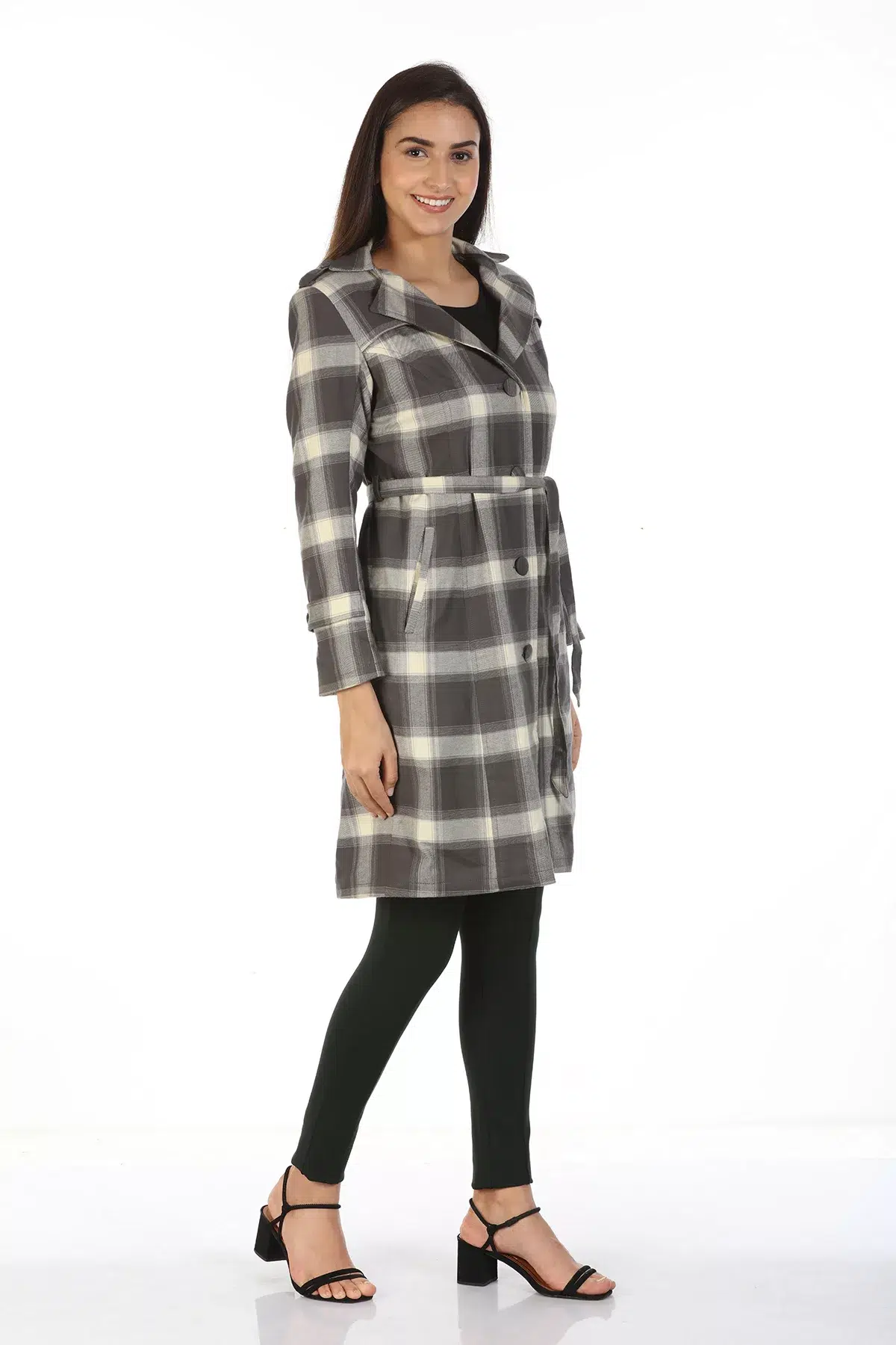 Grey Long Winter Coats For Ladies