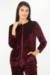 Velvet Winter Hoodies For Ladies
