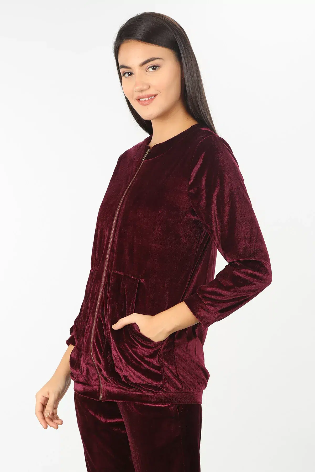Velvet Winter Hoodies For Ladies