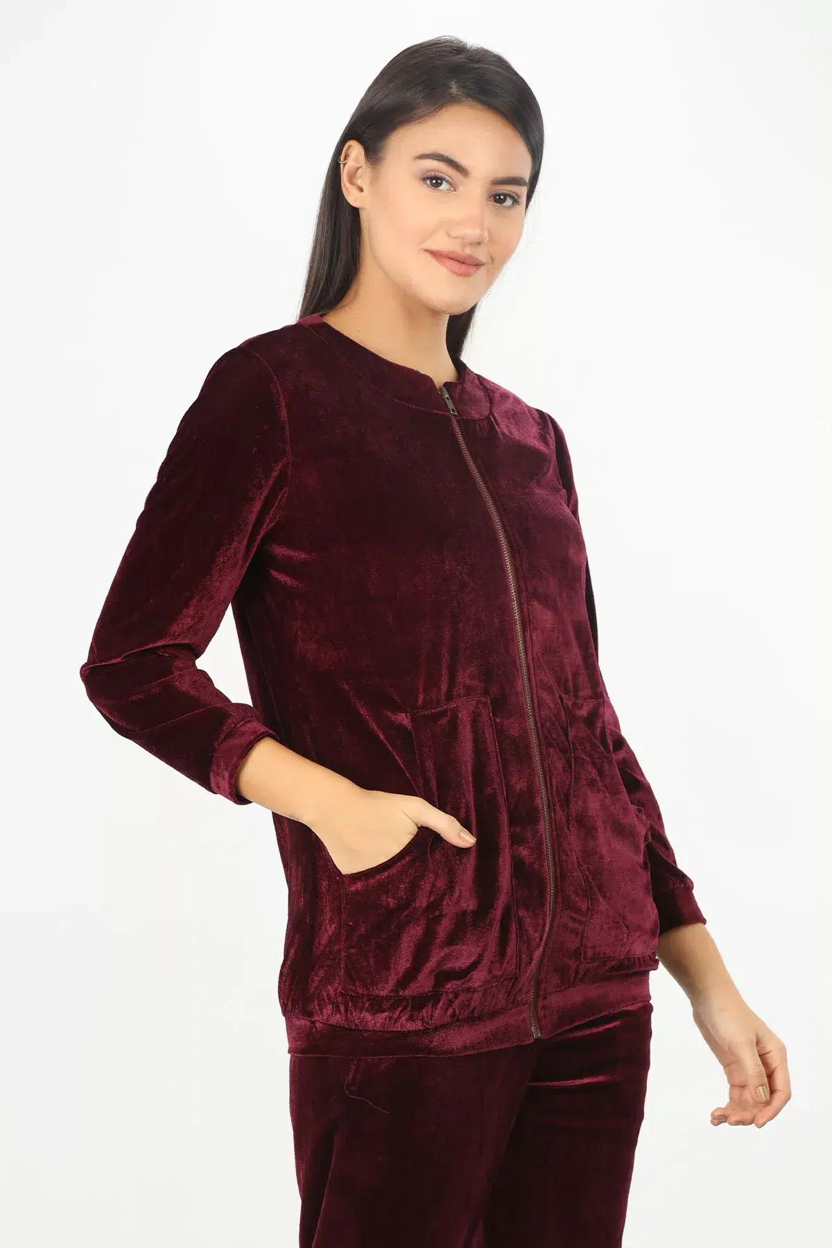 Velvet Winter Hoodies For Ladies