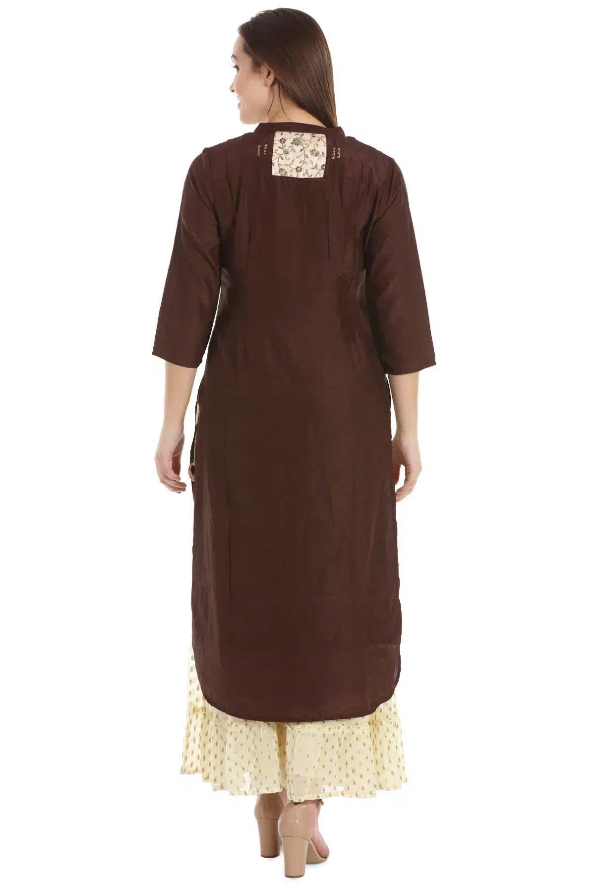 Embroidered Brown Kurtis For Women