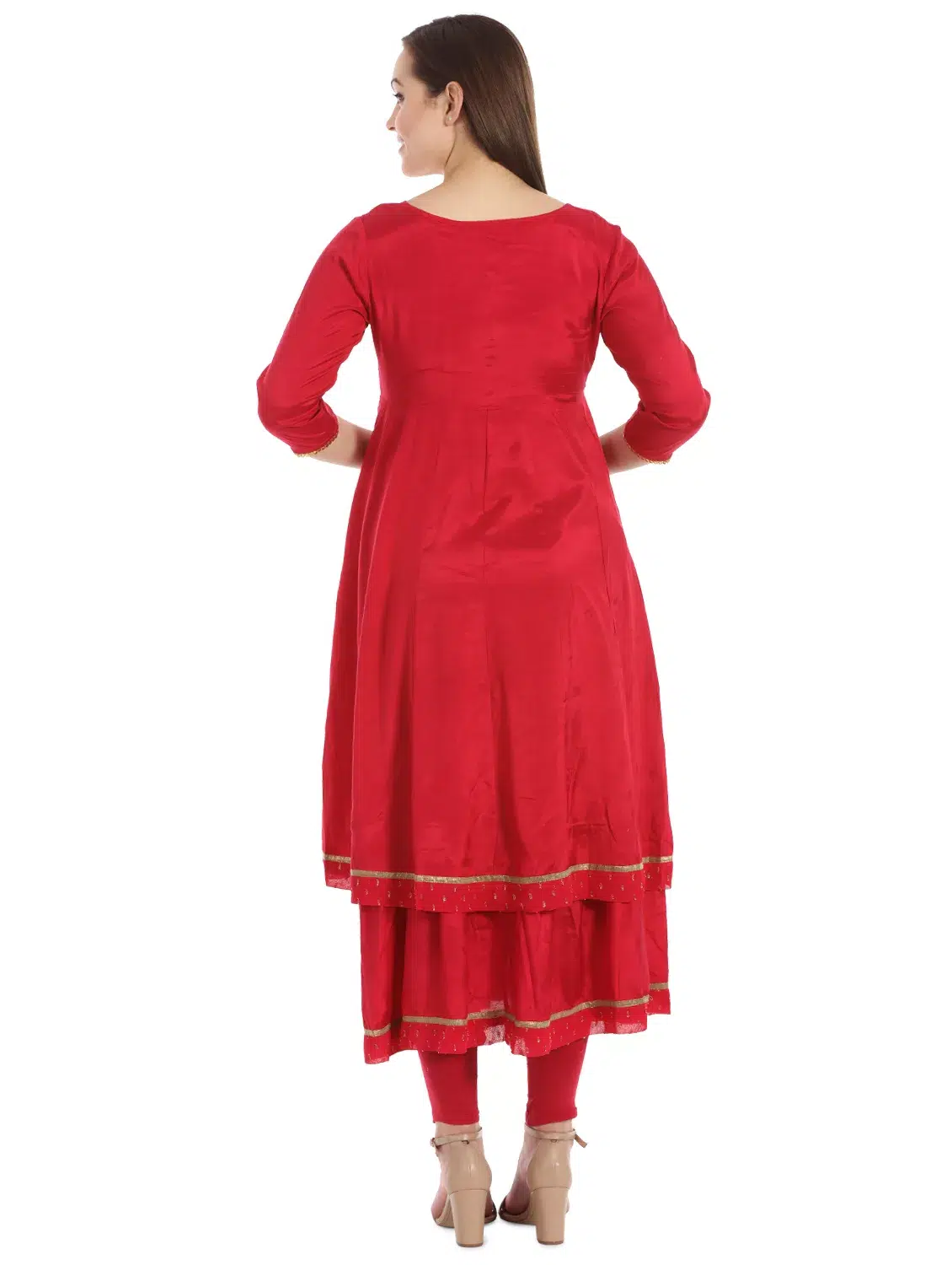 Solid Red Kurti For Women