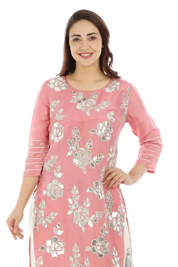 Kurti In Pink Colour For Women