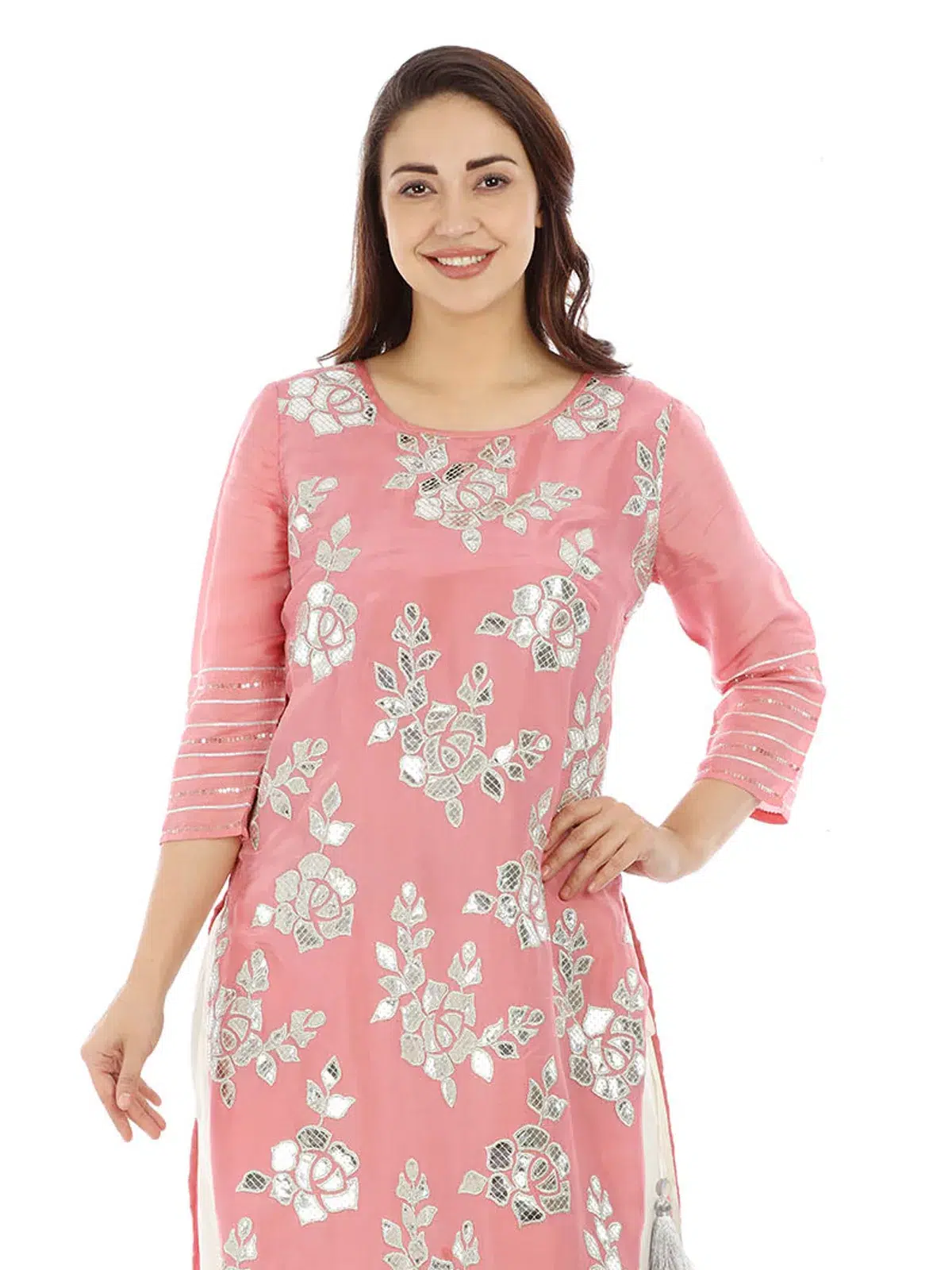 Kurti In Pink Colour For Women