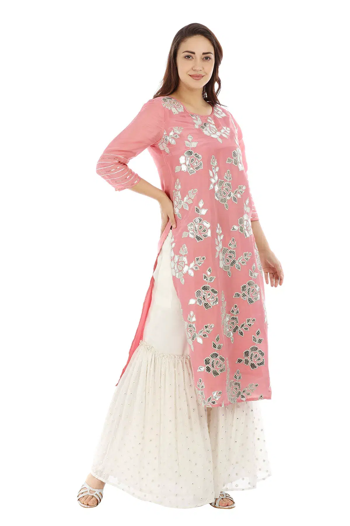 Kurti In Pink Colour For Women