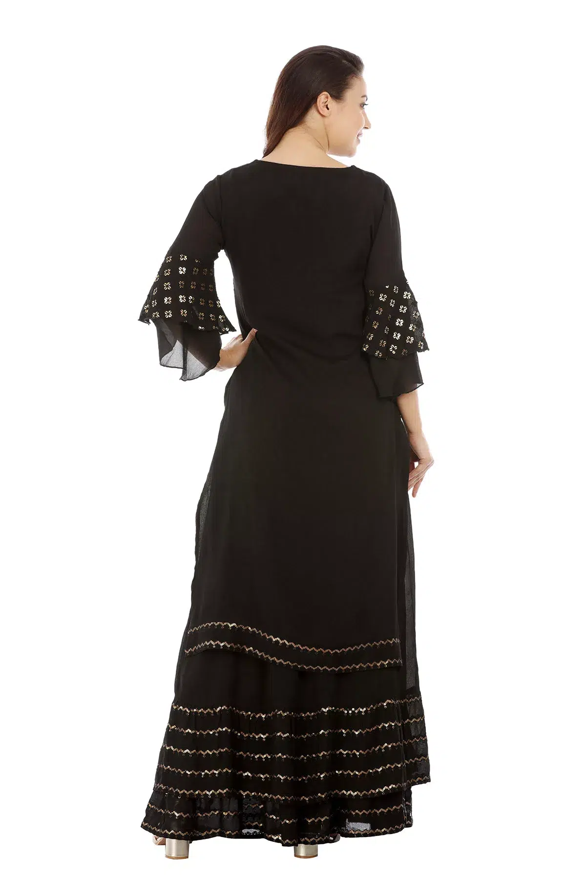 Printed Black Kurti For Women
