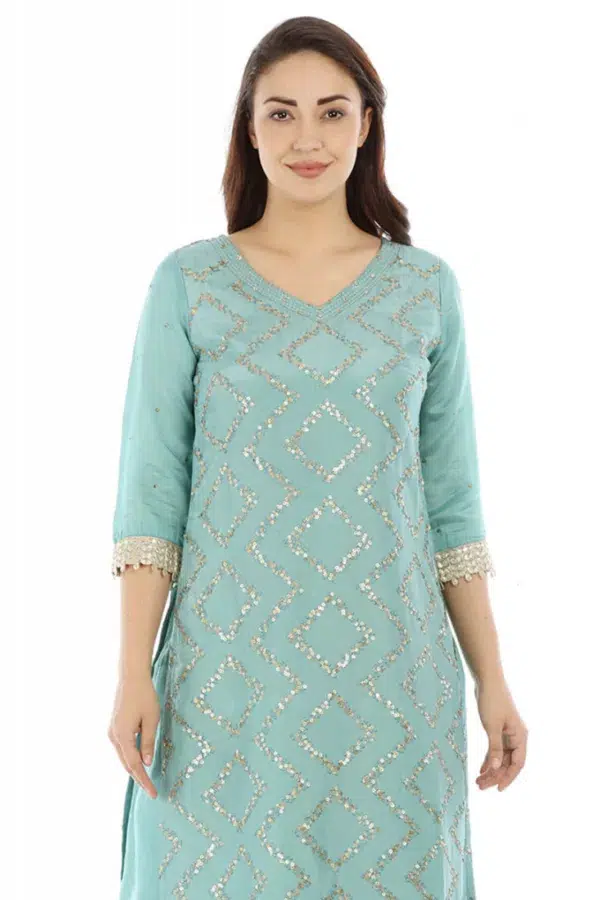 Light Blue Kurta For Women