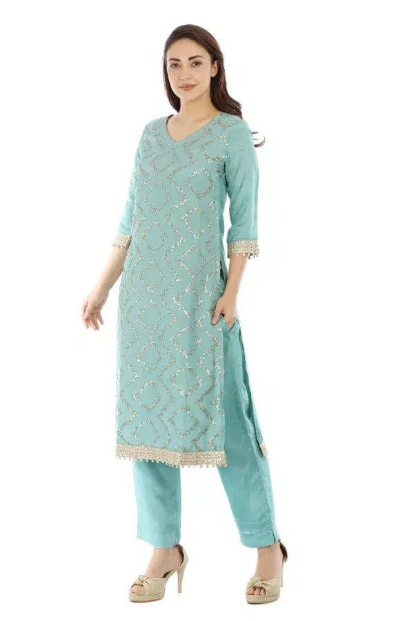 Light Blue Kurta For Women