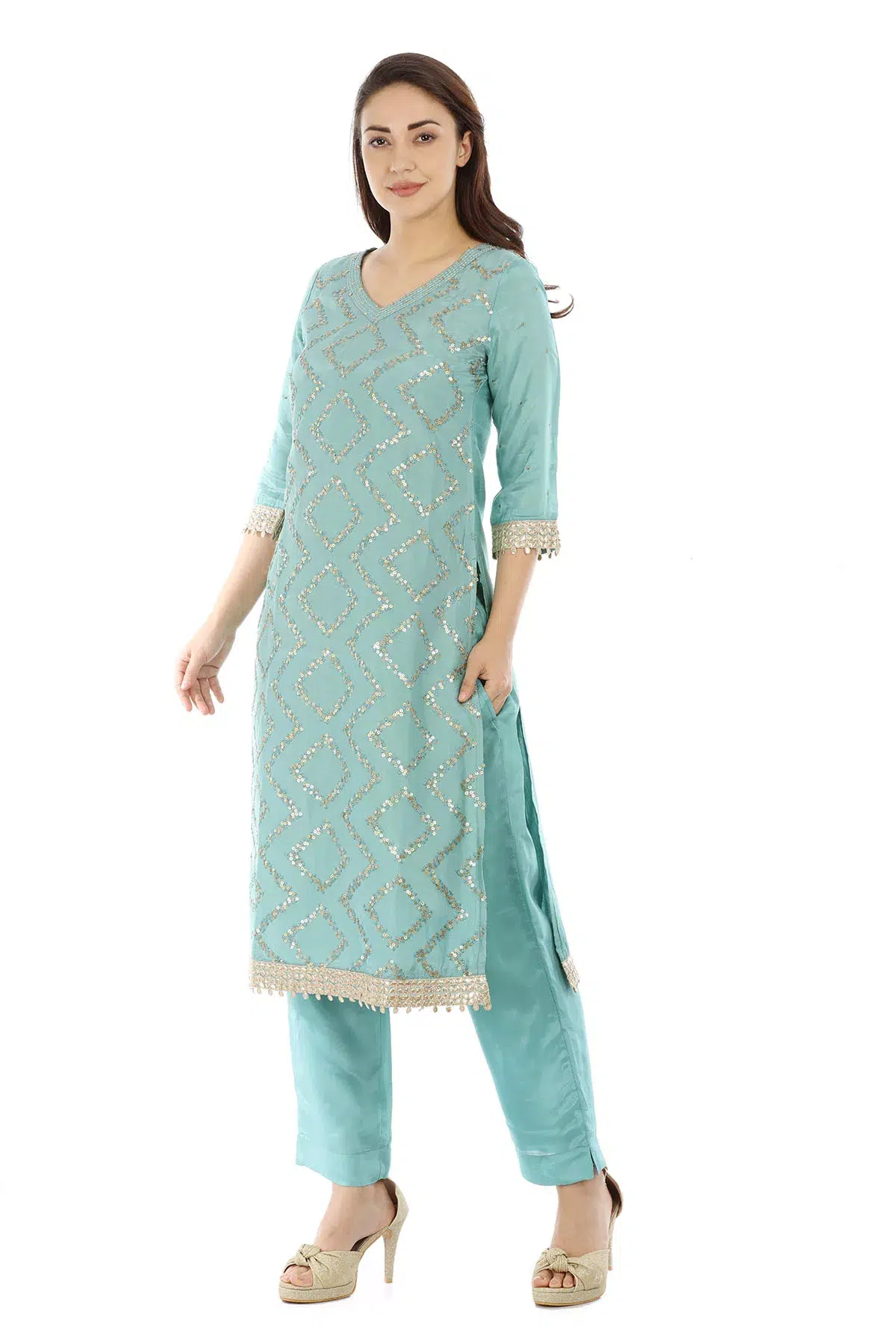 Light Blue Kurta For Women