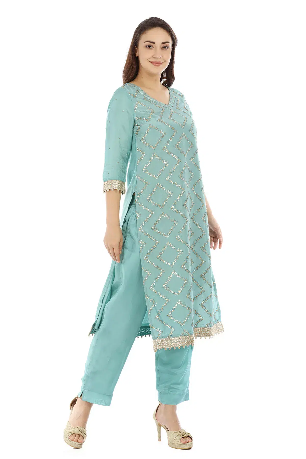 Light Blue Kurta For Women