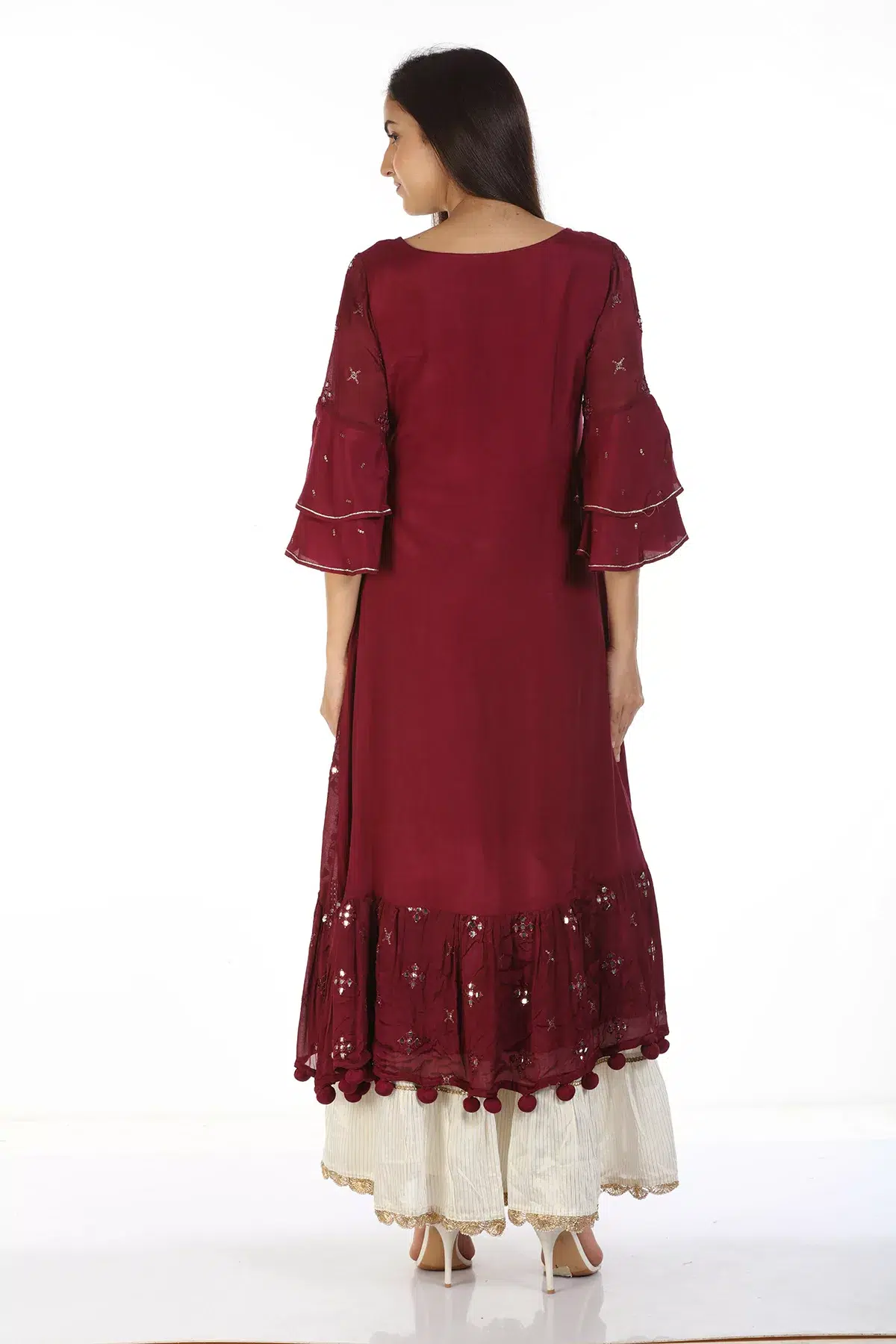 Wine Colour Kurti For Women