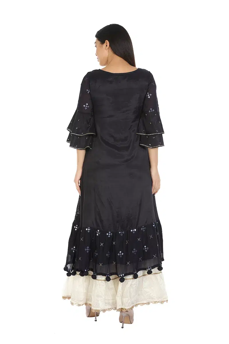 Charcoal Purple Kurtis For Women