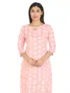 Peach Kurti For Women Printed