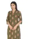 Brown Printed Ladies Kurtis Online