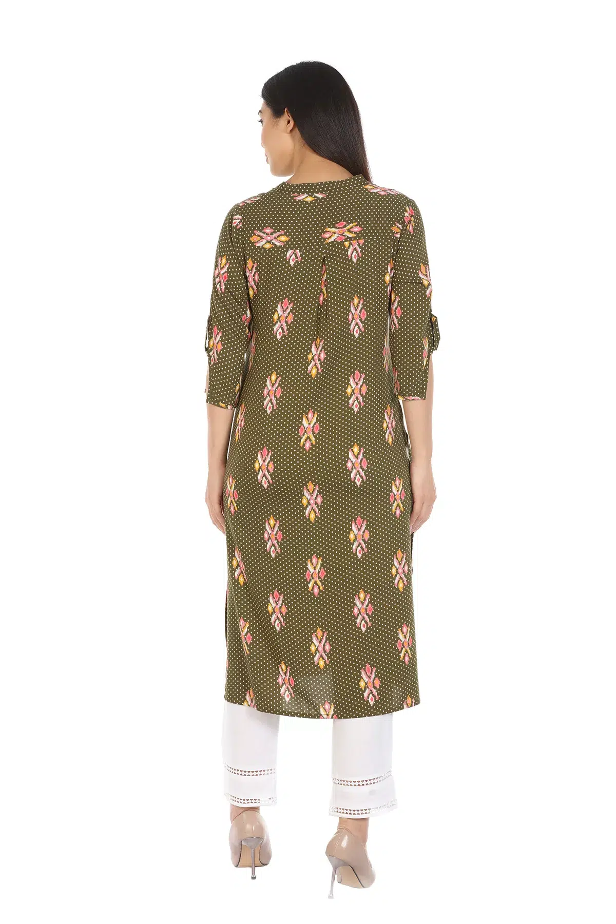 Brown Printed Ladies Kurtis Online