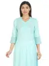 Blue Solid Ladies Kurti New