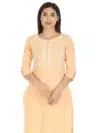Peach Ladies Embroidered Kurti
