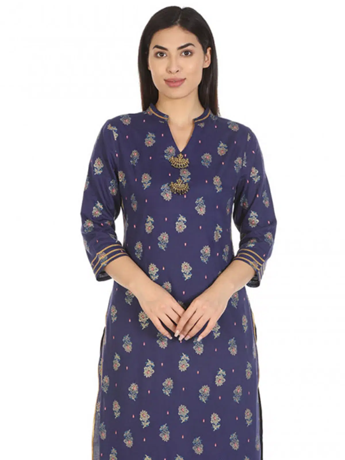 Blue Printed Ladies Kurtis Online