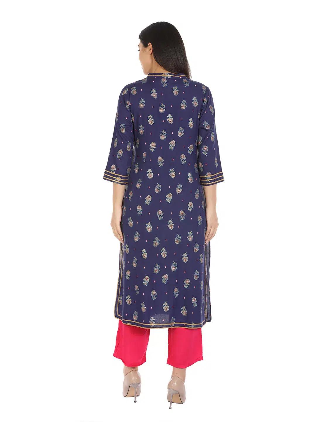 Blue Printed Ladies Kurtis Online
