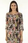 Printed Woman Black Kurta