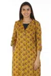 Mustard Printed Kurti For Women New