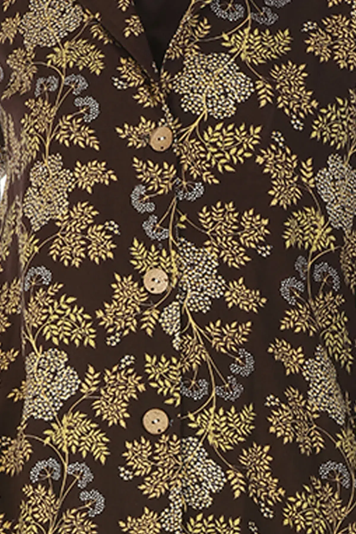 Brown Printed Indian Female Kurta
