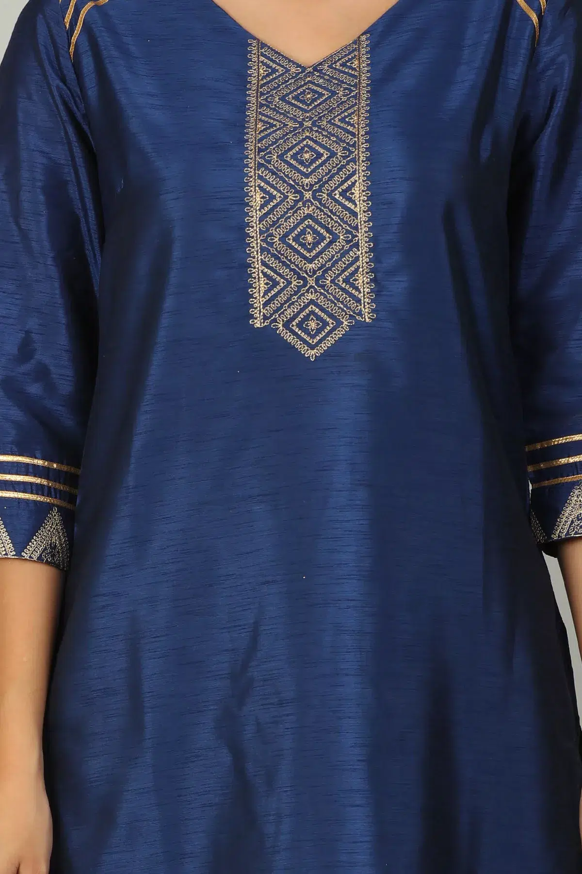 Embroidered Blue Kurtis For Women