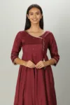 Wine Kurta Women